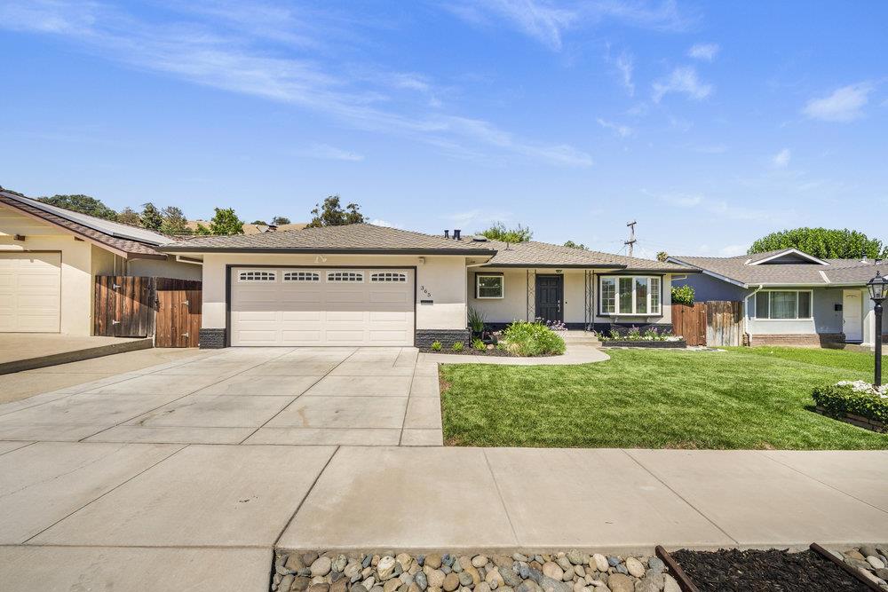 For over 60 years, 365 Heidi Drive has been lovingly cared for by the same family. Nearly every detail of this 3-bedroom, 2-bath single-story home has been thoughtfully updated to create a modern design with open living spaces and quality finishes throughout. The redesigned kitchen features granite counters, subway tile backsplash, stainless steel appliances, and opens seamlessly to the dining area, family room, and living room. The primary suite offers a custom shower, updated vanity and lighting, and a built-in closet organizer. Engineered hardwood floors, new carpet in the bedrooms, updated baseboards, 6-panel doors, trim, hardware, recessed lighting, and window treatments enhance the interior. Fresh paint inside and out, this home also includes redesigned front and back yards, a back patio with new concrete overlay, and updated landscaping with an automatic drip system. Even the garage has been refreshed with painted cabinets and flooring. This special property in the heart of Morgan Hill is move-in ready and waiting for the next family to call it home.