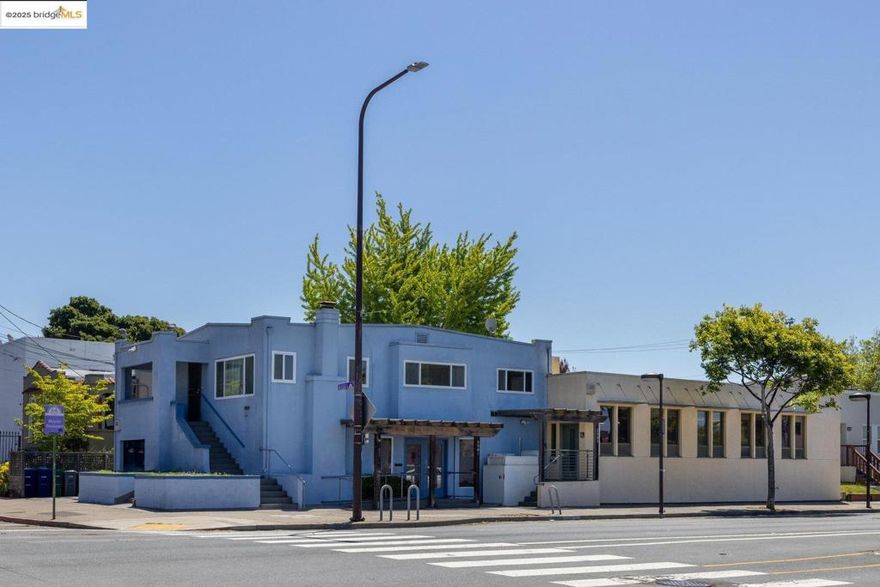 3-unit mixed-use building consisting of ±1,094 sq.ft. house, ±1,718 sq.ft, office, ±832 sq.ft. of additional commercial space.*  The office space was remodeled in 2002 and features four separate rooms - currently leased to therapists on short term leases. Also included is a spacious reception area, kitchenette, ADA-accessible bathroom, exterior wheelchair lift, and side yard with patio.  The residential unit is 2BD/1BA with detailed hardwood floors, in-unit laundry, and vinyl dual-pane windows throughout.  The third unit (commercial) will be delivered in shell condition and has a variety of potential commercial uses allowed under Berkeley's C-SA zoning district.**  Included in the sale are draft plans to add 3 additional therapy rooms to the current office suite - and build out the third commercial unit into a 6 room therapy suite.***    *All measurements are per Architectural Plans from Resource Concepts Inc.  **Buyer is advised to conduct their own investigation with the city prior to proceeding with the purchase, and to rely solely on their own investigation.  ***Architectural plans are included. Neither seller nor listing agent has verified the accuracy of any of these sources of information nor represent that these plans will be approved by the local building department.