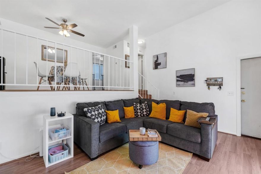 Seller will entertain offer from $445,000 to $475,000. Step into this spacious, move-in ready condo with an open loft feel in the heart of Sylmar! As you enter, you’re welcomed by a bright and inviting living room—perfect for hosting family and friends. A cozy fireplace adds warmth and charm, while a sliding glass door opens to your private patio, letting in a refreshing breeze and offering views of the common grounds, sparkling pool, and relaxing spa.  Just a few steps up, you’ll find a loft-style dining area with plenty of room to enjoy meals comfortably. The dining space flows seamlessly into the well-appointed kitchen, complete with ample cabinet space to store all your cooking essentials. A convenient half-bathroom is also located on this level—ideal for guests.  Upstairs, you’ll discover two generously sized bedrooms, each with its own private en-suite bathroom for maximum comfort and privacy. Between the bedrooms is a laundry area, making laundry days easy and efficient. The primary suite boasts abundant closet space and a thoughtful layout that allows for a private workspace or reading nook.  Additional highlights include central A/C, high ceilings, and a spacious 2-car garage. This home offers the perfect blend of comfort, convenience, and community amenities—all in a great Sylmar location.