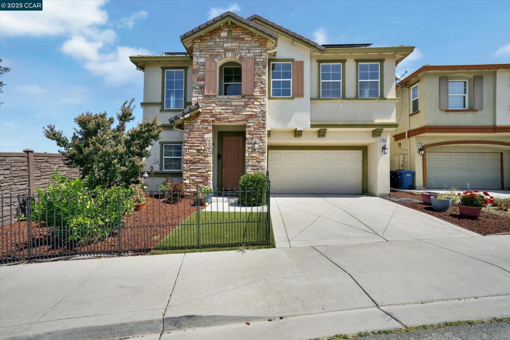 Located in the desirable Toscana at San Marco community, this stunning single-family home sits at edge of the neighborhood at the "end" of the row of homes back-facing Suisun Bay on a quiet street with almost no through traffic—offering extra privacy and tranquility. Built new in 2014 and lovingly maintained by the original owners, this home stands apart with seller-owned solar system (not leased, perfect for EVs and reducing summer energy bills), 200amp electrical service panel, tall ceilings, abundant natural light, with laundry room on the 2nd Floor! Enjoy unobstructed views of Suisun Bay, a low-maintenance front and rear yards with artificial grass, and premium interior upgrades including cherry cabinetry, iron-and-wood bannisters, and high-end flooring throughout. The lot includes a rosemary bush, a nectarine tree, Meyer lemon tree (front yard), and a large, detached, storage unit/shed (owners originally invested approx. $8,000). Thoughtfully designed energy-efficient windows keep the home cool, bright, and quiet. Best of all—no HOA. Just peaceful, easy living in a well-kept neighborhood.