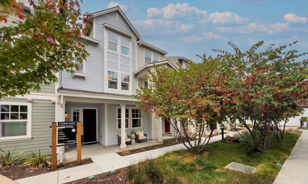 Welcome to 117 Orbit Way, where modern elegance meets everyday comfort. Built by Pulte Homes in 2018, this 3-bedroom, 3.5-bath townhome spans 1,552 sq. ft. of thoughtfully designed living space. The gourmet kitchen boasts quartz countertops and premium stainless steel appliances, while the open living area showcases stylish hickory flooring. The primary suite features a custom sliding barn door and spa-like finishes, creating the perfect retreat. Extra touches like upgraded railings, two fold-away work benches, and an epoxied garage floor add both function and style. Ideally situated in Radius at Whisman Station, this home places you close to major tech campuses, parks, and vibrant community amenities. Discover the perfect blend of convenience and modern living, your next chapter begins here!