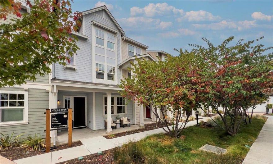 Welcome to 117 Orbit Way, where modern elegance meets everyday comfort. Built by Pulte Homes in 2018, this 3-bedroom, 3.5-bath townhome spans 1,552 sq. ft. of thoughtfully designed living space. The gourmet kitchen boasts quartz countertops and premium stainless steel appliances, while the open living area showcases stylish hickory flooring. The primary suite features a custom sliding barn door and spa-like finishes, creating the perfect retreat. Extra touches like upgraded railings, two fold-away work benches, and an epoxied garage floor add both function and style. Ideally situated in Radius at Whisman Station, this home places you close to major tech campuses, parks, and vibrant community amenities. Discover the perfect blend of convenience and modern living, your next chapter begins here!