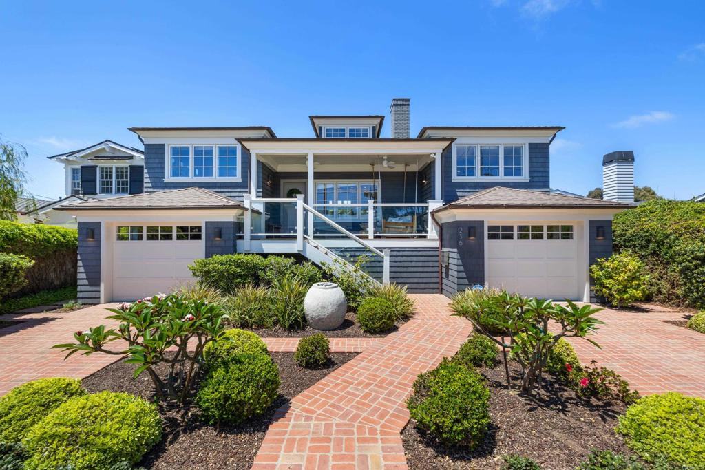 California Coastal Style abounds in this quintessential beach colony home. Ideally located in the heart of Del Mar, just steps to Dog Beach, the village restaurants & shopping, this is an extraordinary opportunity! Built with the highest level of design and craftsmanship, the home takes full advantage of Southern California’s indoor/outdoor living lifestyle. A gorgeous galley kitchen featuring custom cabinets, flawless stone countertops, a six burner Wolf range and a Sub-Zero refrigerator is at the heart of the home and is seamlessly integrated into the sunroom and outdoor covered patio for effortless entertaining. The interior is clad in custom-milled board and batten walls, high open-beamed ceilings, and crown molding, creating a bright beachy aesthetic throughout. Located on the main level, the primary bedroom is a luxurious retreat highlighted by a fireplace with a marble surround and 12’ ceilings. The primary bath was designed with elegance and relaxation in mind; marble mosaics frame an over-sized steam shower and soaking tub. Wrapped in double-hand-dipped cedar shake shingles and surrounded by lush landscaping, the exterior of the home evokes timeless storybook charm. Low maintenance, ability to "lock and leave", and extremely walkable; this property checks all the boxes. Come see for yourself!