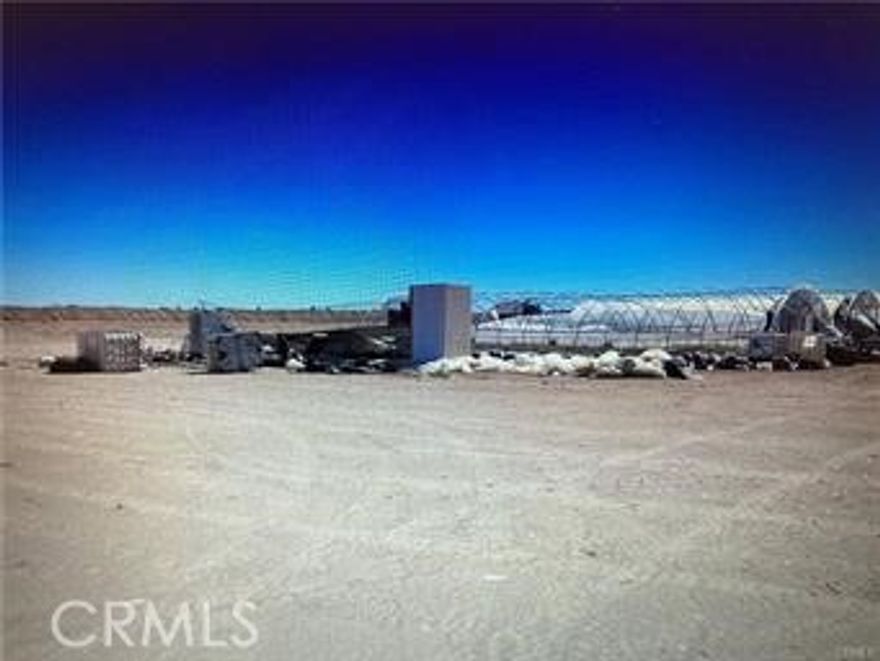 This land offers a great business opportunity, and the business plan will be included. There are 42 greenhouse frames set up and ready for plastic, along with numerous water walls, fans, and pots filled with good soil. Additional greenhouse frames are also on the land.

You can farm the flat, graded 8+ acres with crops like agave, among others. It is a large, empty area. The greenhouses will provide protection for more delicate plants or vegetables. This location is in a hemp-approved area. You'll need to secure permits through the county if you decide to pursue that.

The water well and pump are now operating. There is a 10,000-kW generator and a solar system. There is a place to live on the property, with an additional one available.

Security is on the property 24-7



There is a money-making opportunity available here now!!!  Don't let it pass up those clients who like a life of farming, tranquility, and quiet