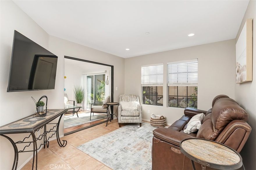 This single level, no stairs FULLY FURNISHED rental is located in the Beach town of San Clemente and just minutes to well known local beaches, surfing, trails, Historic downtown shopping, fishing pier, Outlet Shopping Center,  and entertainment. You'll enjoy this comfy well-lit  casual condo with beach décor throughout and updated granite countertops in the kitchen and bathroom. Common grounds lushly landscaped with mature shade trees, water falls, and running streams throughout. The living room has a relaxing recliner couch and flat screen TV and opens up to the kitchen and dining area as well as the enclosed patio. The spacious bedroom has a king size bed with a mirrored dresser, office desk and additional flat screen TV in bedroom. 

Community pool and clubhouse nearby. Private laundry in the unit for your convenience. Utilities, HIGH SPEED internet, and cable TV included at an additional cost of $390. Rental total is $3180 per month. 1 parking pass with day time guest parking nearby. 1 car Garage can be included for an additional monthly fee, contact Agent for details. No pets or smoking allowed in the Unit. Rental term is negotiable, month to month, yearly, etc. please call listing agent