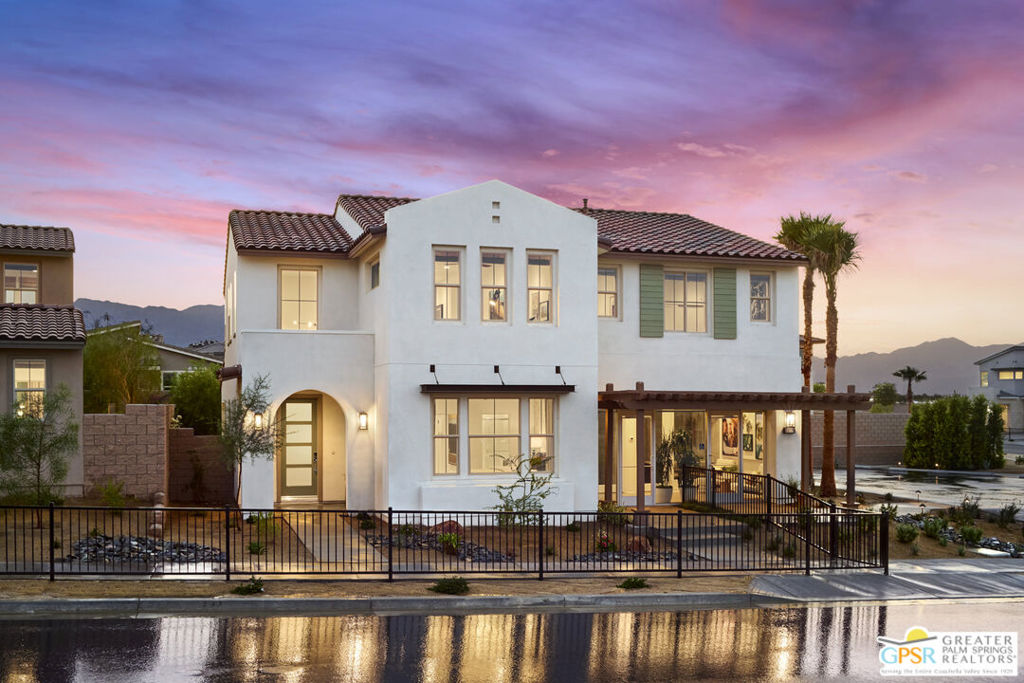 *MODEL HOME NOW OFFERED AT IMPROVED PRICE* Chic, vibrant and centrally located, Woodbridge Pacific Group's exciting collection of homes at University Park is located in Palm Desert and designed with your modern lifestyle in mind. Here, you'll find it easy to connect with family, friends and new neighbors inside this walkable community. The popular Residence 4 at Esprit includes an open-concept great room, complete with kitchen island and Samsung appliances, that connects with the outdoors via a 190 square foot covered outdoor living space. The included loft provides you with flexible space to meet your ever-changing needs.