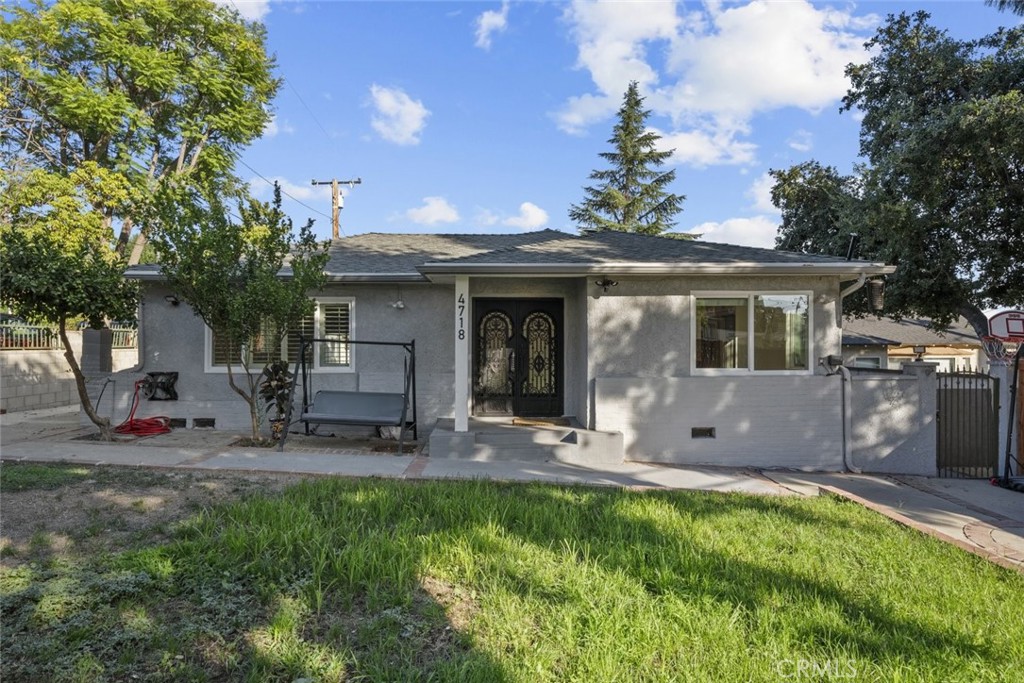 Welcome to 4718 La Crescenta Avenue, a beautifully updated corner-lot gem nestled in the highly desirable La Crescenta Foothills. This stunning residence blends timeless charm with fresh, modern upgrades offering the perfect canvas for stylish, comfortable living in one of the area's most coveted neighborhoods. Once inside and be greeted by an airy, light-filled interior featuring high ceilings, recessed lighting throughout, and a bright, beautiful white palette that enhances the home's open and inviting feel. The spacious living area flows effortlessly into a modern kitchen outfitted with quartz countertops, sleek stainless steel appliances, and ample custom cabinetry ideal for both everyday use and entertaining. Every detail of this home has been thoughtfully designed for both beauty and function, creating a space that feels elevated yet livable. From the high-end finishes to the clean, contemporary design, this home truly checks every box. Situated on a generous corner lot with excellent curb appeal, this property also boasts a peaceful yard space perfect for relaxing or hosting gatherings. Located within the top-rated Glendale Unified School District, and just moments from Foothill Boulevard, you'll enjoy easy access to award-winning schools, shopping, dining, parks, and major freeways connecting you quickly to Pasadena, Glendale, and Downtown LA.