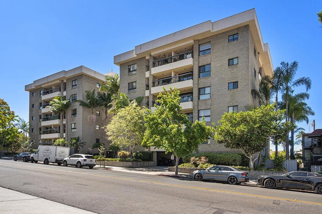 Stylish 2BD/2BA condo in the heart of Bankers Hill, where charm meets modern convenience. This light-filled home offers an open living area, kitchen with island seating, and a dedicated dining space that flows seamlessly to a private terrace with treetop and westerly views. The VA-approved residence also includes in-unit laundry, two parking spaces, and storage in a secure underground garage. Residents enjoy resort-style amenities - pool, spa, BBQ area, and a generous entertaining deck. Steps from local cafés, dining, and Balboa Park, with Downtown and Hillcrest just minutes away. Perfect for those who work or play in the city!