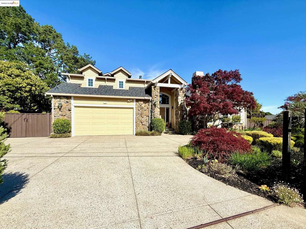 Glorietta Estate with Pool and Breathtaking Mount Diablo Views! Tucked away on nearly half an acre in one of Orinda’s coveted neighborhoods, this rare custom-built home offers sweeping views, Luxurious Poolside Living, and a timeless design. Built in 1992 and meticulously maintained by one family, this 4+ bedroom home is ready for its next chapter. Step inside to vaulted ceilings and soaring windows that invite natural light to flow effortlessly. The open-concept layout was designed for both everyday comfort and elegant entertaining. The heart of the home is the chef’s kitchen complete with a dramatic granite island, large pantry, eat-in breakfast area, and access to the outdoor patio for al fresco dining. With 4+ bedrooms, 2 on the main-level and 2+ upstairs bedrooms and a rec room, 2 living rooms, a formal dining room, an office, and a wet bar, this home offers the perfect versatile design. The expansive primary suite is a true retreat featuring dual walk-in closets, a spa-like shower and bath, sauna, and a connected nursery or office. Four doors lead to the Backyard Paradise with a Recently Resurfaced Pool, sun deck, and a lush secluded garden. New Roof in May 2025. Only minutes from Glorietta Elementary, Meadow Swim & Tennis Club, Orinda Square, and 1.3 miles from BART.
