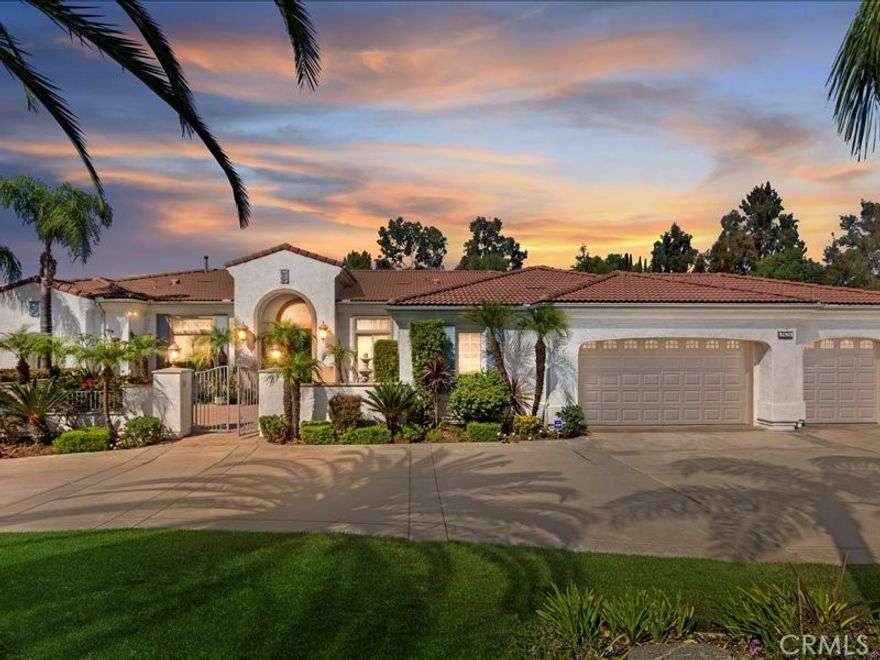 Welcome to this stunning custom single-story estate! From the moment you arrive, you’ll be impressed by the thoughtful design, open floor plan, and attention to detail that make this home truly special.

This residence offers 3 bedrooms, 3 bathrooms, an office, and a spacious 5-car garage with gated RV parking. The chef’s kitchen features granite countertops, upgraded appliances, and a dining area overlooking the inviting family room with fireplace. You’ll also find a formal living room and a formal dining room, perfect for entertaining.

The oversized primary suite boasts two large walk-in closets, a spa-like bathroom with a double shower, and a relaxing Jacuzzi tub.

Set on a 60,113 sq ft corner lot, the property showcases lush landscaping, fantastic curb appeal, and a park-like atmosphere. The backyard is a private retreat with a Pebble Tec pool and spa, wrap-around patio, raised garden boxes, and multiple fruit trees—perfect for gatherings or quiet evenings at home.

Additional highlights include paid-off solar panels, two upgraded AC/heating units, New attic insulation and plenty of parking for guests. Conveniently located near shopping, schools, and essential amenities, this home blends luxury, comfort, and efficiency.