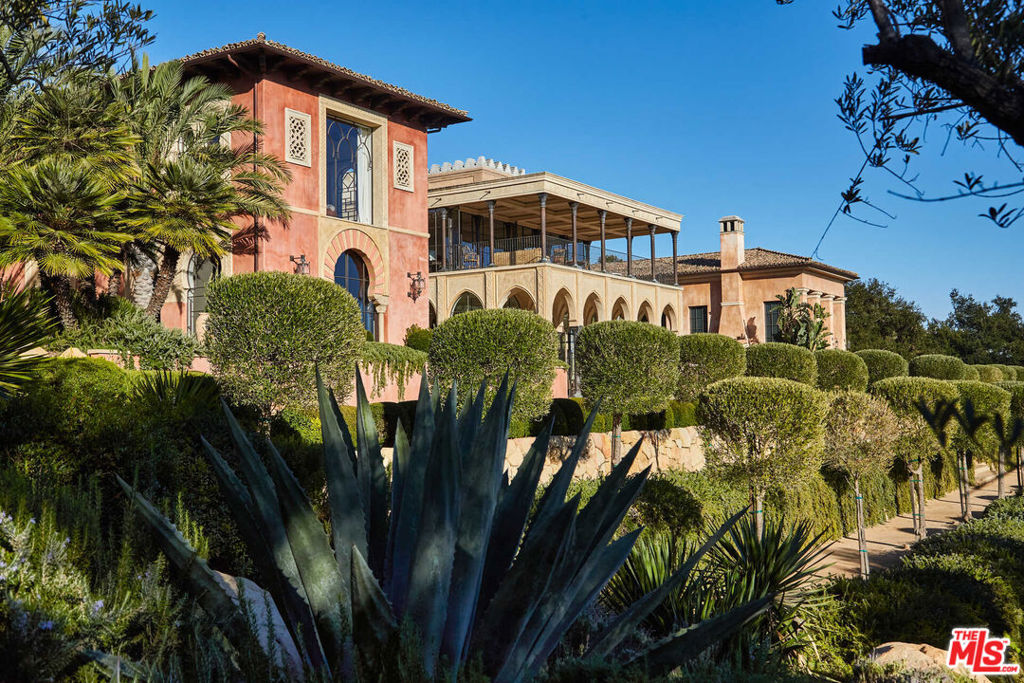Pushing the boundaries of high style & luxury living to new heights, this singular estate is unmatched for vision, flair & architectural detail. Villa Tragara was conceived w passion & executed w precision. Commanding an idyllic 2.45 acres in one of Montecito's best locations, this estate is the definition of one-of-a-kind excellence. Every space has been designed & executed w emotion & intention delivering an experience unmatched in residential design. Inviting joy, reflection, solitude & inspiration, the interiors are filled with creativity. Outside, gardens overflow w exotic plants & lush lawns leading past a babbling stream into a swimming pond, overlooking a bocce court, pickle-ball court, fire-pit, lush lawns & olive orchard all inviting you to live, entertain, relax and enjoy.