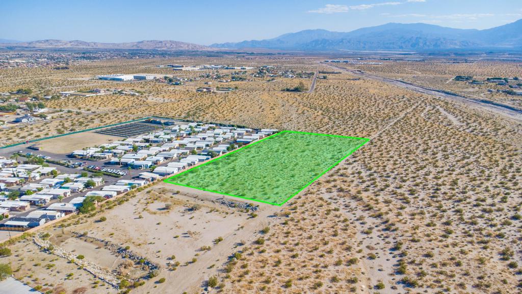 5 Acres for sale located in booming town of Desert Hot Springs, making it a highly attractive investment opportunity. It is situated in prime location, offering easy access to freeways, Golf Courses, and minutes away from downtown Palm Springs. These W-2 Zoning, 5 Acres are expansive piece of land is fenced 100 % on the East side and back out to a Mobil home park. These 5 Acres of land are perfect for development of residential housing with its proximity to the bustling town, it presents immense potential for growth and profit. Desert Hot Springs is thriving economy, with new businesses, shops, and restaurants continuously popping up, creating a vibrant and dynamic atmosphere. These 5 Acres are surrounded of beautiful mountain views. Buyer to perform their own due diligence regarding cost and availability of all utilities, land use and zoning with the appropriate agencies.There is access to this land.