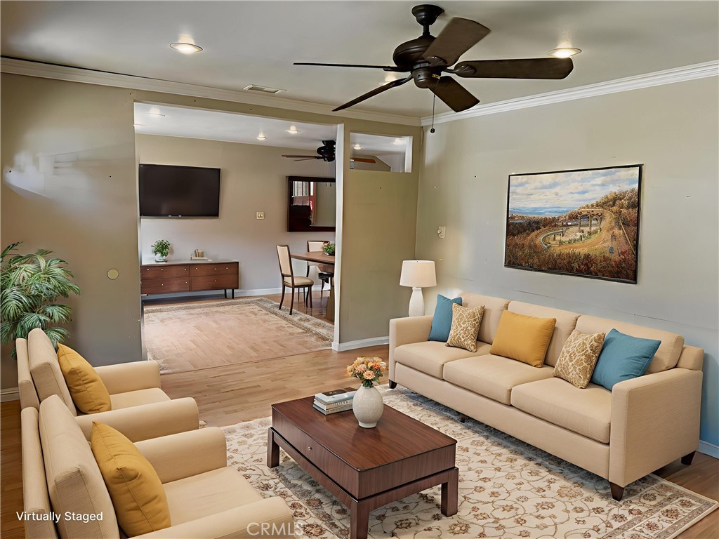 Welcome to this beautifully updated 3-bedroom, 2-bathroom home offering 1,739 square feet of comfortable living space on a spacious 6,416 sq ft lot. Originally built in 1948, this residence has been thoughtfully remodeled while maintaining its classic charm.
Inside, you’ll find elegant crown molding, modern dimmable recessed lighting, and ceiling fans throughout. The inviting living room features stylish laminate flooring, while the kitchen boasts tile floors, a large peninsula perfect for entertaining, a gas stove, dishwasher, and a cozy eat-in dining area.
The home offers ample storage and parking with a long driveway and detached 2-car garage with extra space for storage or a workshop. As we approach the start of a new school year, I want to take a moment to extend my best wishes to all students, parents, teachers, and school staff in our community. The back-to-school season is always a time of excitement, hope, and fresh beginningsEnjoy outdoor living under the covered backyard patio, with a generously sized yard that offers plenty of space for gardening, play, or relaxation.
Located in a quiet, established neighborhood, this home offers a wonderful blend of comfort, convenience, and charm. Priced for the next owner to come in and make it their own, this is an incredible opportunity to personalize a home in a desirable location. Don’t miss your chance to make it yours!