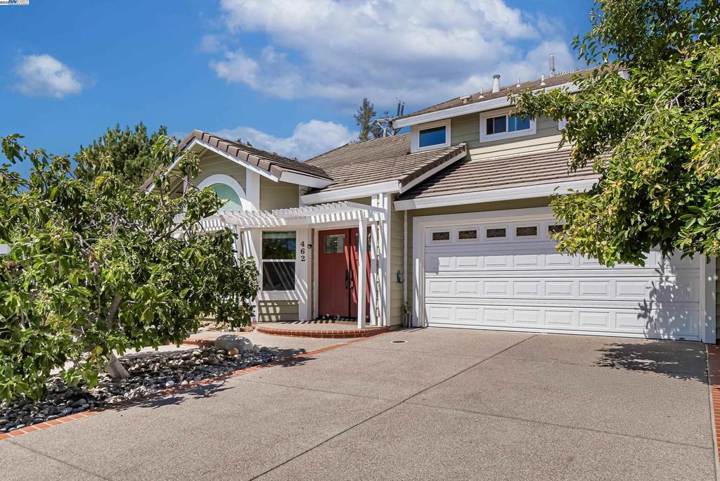 Tucked away at the end of a serene cul-de-sac, this beautifully updated 4-bedroom, 3-bathroom home offers approximately 2,151 sq. ft. of comfortable living on an expansive 10,000+ sq. ft. lot. The thoughtfully designed floor plan includes a convenient downstairs bedroom and full bath—ideal for multi-generational living or guest accommodations. Inside, the home showcases a modernized kitchen, elegant hardwood floors, and expansive windows that flood the space with natural light. All four bedrooms are bright retreats with mountain views and feature built-in closets for effortless organization. A water softener system further enhances daily comfort. Step outside to your private backyard oasis, where you’ll enjoy sweeping views of Mt. Diablo, 16 mature fruit trees, and a generous side yard—perfect for gardening, entertaining, or simply relaxing in total privacy. Located in the highly sought-after Shadow Cliffs neighborhood, this residence combines tranquility with convenience. With low HOA fees and just minutes from top-rated Pleasanton schools, downtown dining and shopping, scenic parks, and major commuter routes, it’s the perfect blend of comfort and lifestyle. A rare move-in-ready opportunity in one of Pleasanton’s most desirable and established communities.
