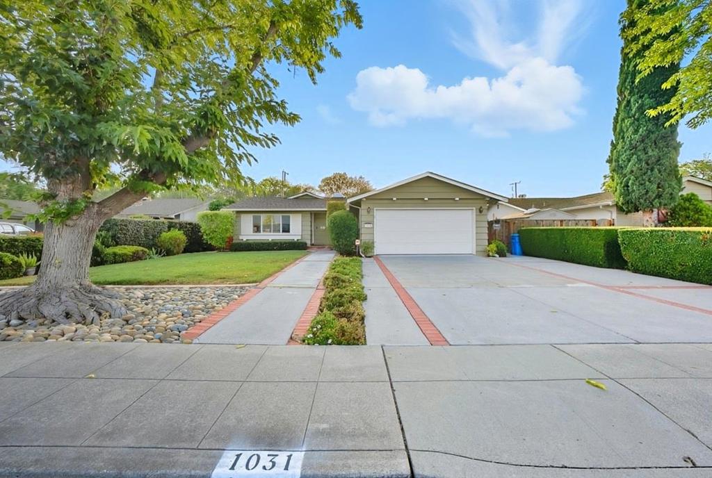 Desirable Santa Clara location borders Sunnyvale and Cupertino, close to shopping, dining and great Santa Clara schools. Just minutes from the Apple Campus and conveniently located to 280, 101 and Lawrence Expwy for the commuter. Living Room with high ceiling and hardwood floors, Dining Room with recessed lighting and tile floors, Family Room with fireplace and brick surround overlooks the large backyard. Light and bright Kitchen with skylight, wood cabinetry, tile countertops, built in oven, electric cooktop, microwave, dishwasher and tile floors, Primary bedroom and bath with shower stall, Fresh interior paint, Hardwood flooring in 3 bedrooms and hallway, Central heating and air conditioning, Backyard deck, patio and lawn area perfect for backyard entertaining! Walking distance to neighborhood Cabana club with pool!