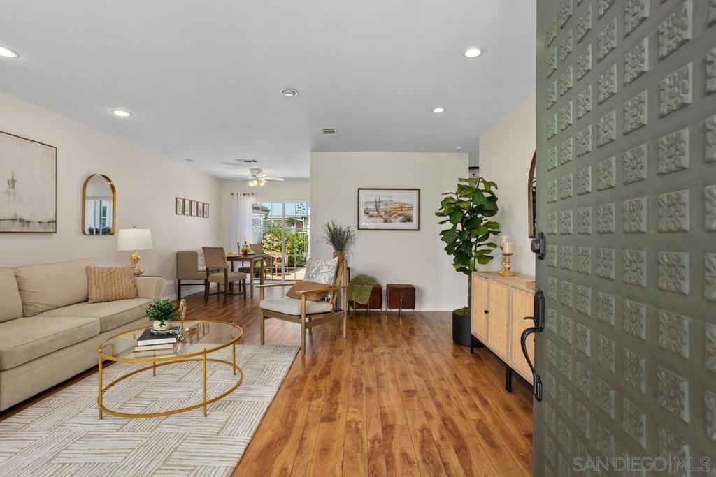 This home is move-in ready. Every room has been updated! The kitchen is light and bright, renovated bathrooms, beautiful flooring and newly painted interior leaves nothing for you to do except move in and start enjoying all the amenities this community offers. The community center in Oceana features a clubhouse and an auditorium. There are card and computer rooms, a library, art class, wood shop, ceramics studio, billiards, pickleball or just relax by one of the heated pools. This 55+ community has so much to welcome you into the community.
