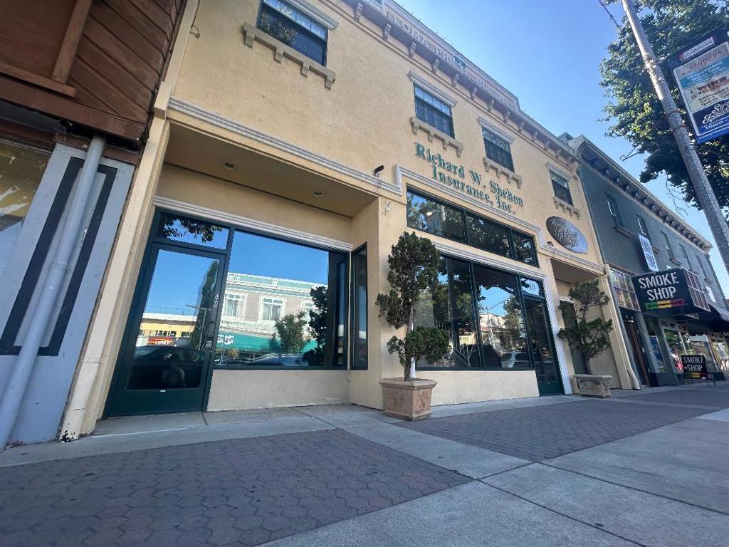 Unit C of the Loma Prieta Building in downtown Hollister is an upstairs space that is well suited for your small business. The building fronts Main Street and unit C has a window that looks out over downtown. This 150 sq ft unit is perfect for your office, health and wellness, or beauty business. There are share restrooms on the ground and second floors as well as a kitchenette.