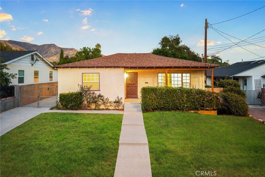 WELCOME TO ALTA PASA! FIRST TIME ON THE MARKET IN 60 YEARS, THIS MID-CENTURY GEM IS A REAL TREAT. FEATURING THREE BEDROOMS AND ONE BATHROOM, WITH 963 SQUARE FEET OF LIVING SPACE ON A 6,335 SQUARE FOOT LOT, PLUS A TWO-CAR DETACHED GARAGE. BUILT IN 1953, THIS WELL-MAINTAINED HOME OFFERS TIMELESS CHARACTER AND SOLID BONES — IT JUST NEEDS A LITTLE TLC TO MAKE IT SHINE AGAIN.

LOCATED ON A QUIET CUL-DE-SAC IN NORTH PASADENA, IT’S THE PERFECT OPPORTUNITY FOR A FIRST-TIME BUYER OR ANYONE LOOKING TO ENJOY A PEACEFUL NEIGHBORHOOD WITH CHARM AND POTENTIAL.