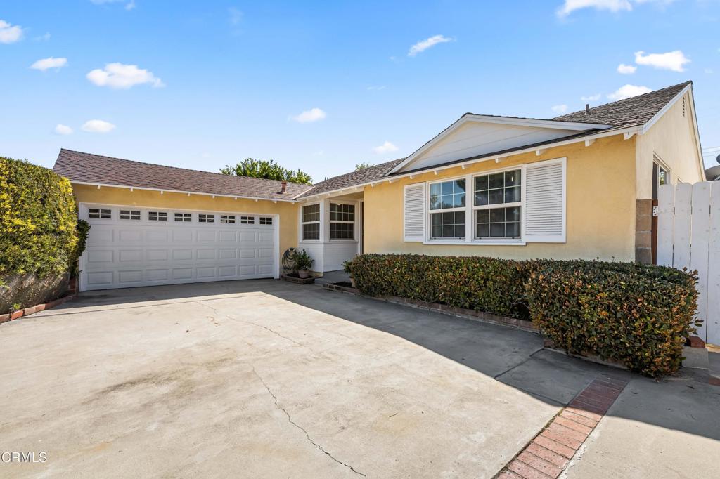 First time on market since 1956! 2366 square feet of open floor living space, featuring 4 large bedrooms and 3 bathrooms. Large master bedroom with attached bath, including separate entry to the backyard. One of the bedrooms can be used as either a bedroom or den/office, with an attached bathroom. Greatroom has sliding glass doors across the entire back of the home, overlooking the backyard with pool and spa. Safety alarms on sliding glass doors. Great space for entertaining! Kitchen has beautiful black granite countertops and maple wood cabinets, brand new dishwasher, and new oven hood. Fresh interior paint, and new electrical panel and wiring throughout with plenty of outlets. Lots of storage space. Very well kept home inside and out, with well maintained landscaping featuring lemon and orange trees. Brand new garage door, and new vinyl fencing. Quiet Area with no neighbors across the street. A must see, if you need space, this is the place
