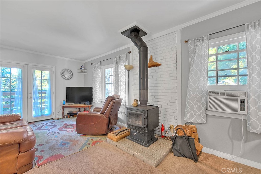 Wood during stove provides warmth on those cold winter nights.