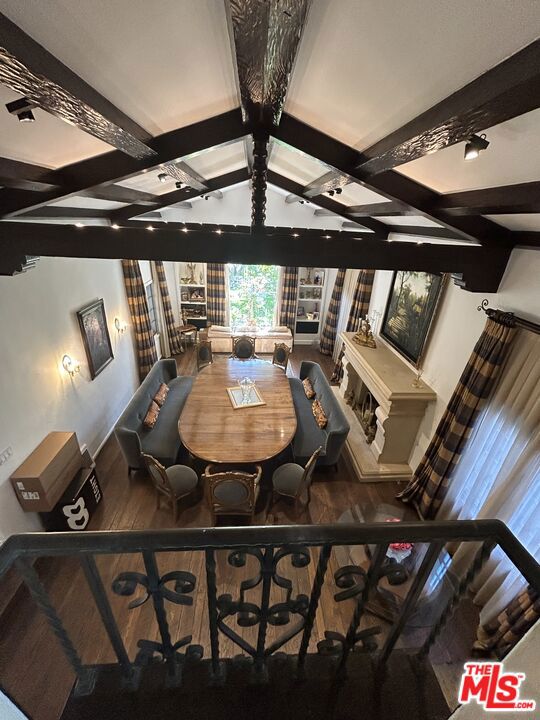 Hollywood Regency Gem in the Heart of Beverly Hills. Step into timeless elegance at this beautifully maintained, authentic Spanish estate, the former home of Jean Harlow!! Located in prime Beverly Hills, this 6-bedroom, 9-bath residence exudes charm, character, and architectural integrity. The spacious den with fireplace opens to a large deck with a retractable awning, perfect for indoor-outdoor entertaining. A saltwater pool anchors the lush backyard, creating a true private oasis. The luxurious primary suite features dual bathrooms, a steam shower, and an expansive walk-in closet. Additional highlights include : A two-story guest house with private balcony. Electric vehicle charger. Gas generator with extra fuel tanks. ADT alarm system with security cameras. Gated and secure for maximum privacy. Professional Photos coming soon. No sign on the property. Shown only to qualified buyers. If only these walls could talk!!