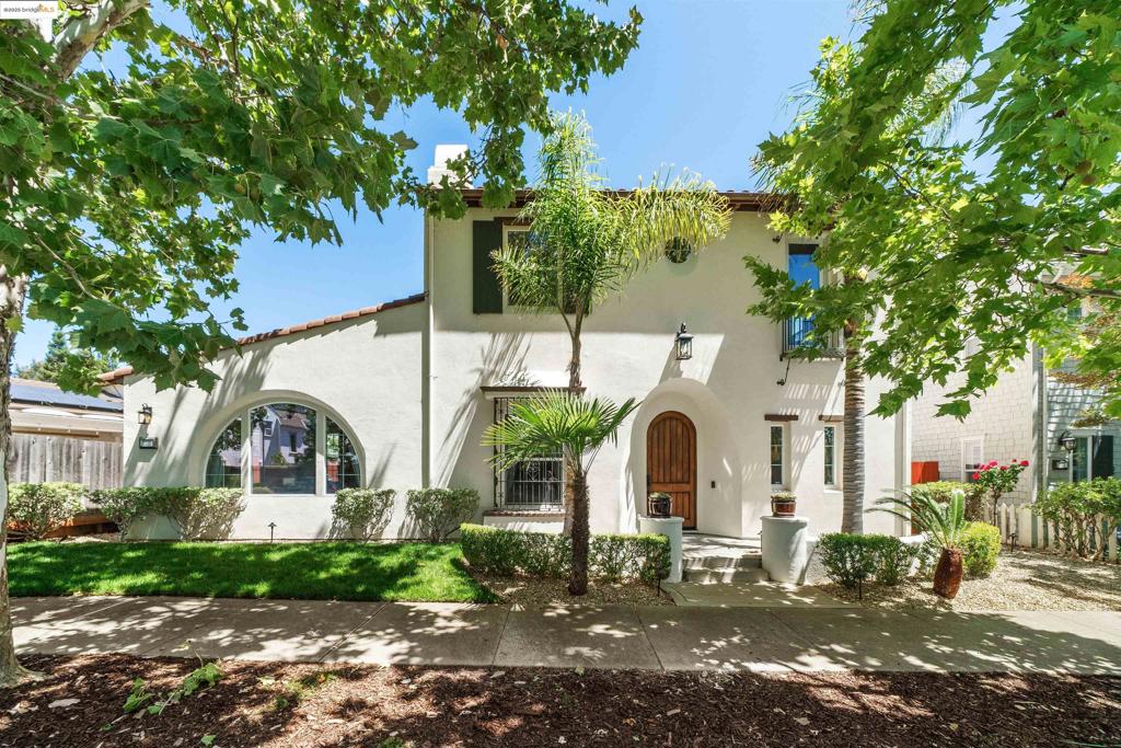 Tucked in Danville’s coveted Wendt Ranch, this modern contemporary home blends timeless charm with elegant upgrades. A custom arched wooden doorway and lush landscaping welcome you into a sunlit interior featuring graceful archways, white oak engineered floors, and plush new carpeting. To the left of the foyer is a guest entertaining area with a striking double-sided gas fireplace, connecting to a private guest suite with full bath. The main dining area opens to both east and west courtyards, one with lemon and apple trees, the other perfect for morning coffee. The chef’s kitchen includes an oversized island, brand new appliances, redwood cabinetry, and a cozy breakfast nook. Past the kitchen lies a warm family room with a fireplace and arched window overlooking the backyard, plus an office and 3-car garage. Upstairs offers three bedrooms, a full bath, laundry, a junior suite, and a grand primary suite with dual balconies, spa bath, and walk-in closet. A rare gem with abundant light, style, and serenity. Please visit https://www.2111creekview.com/mls for additional photos and 3D virtual tour