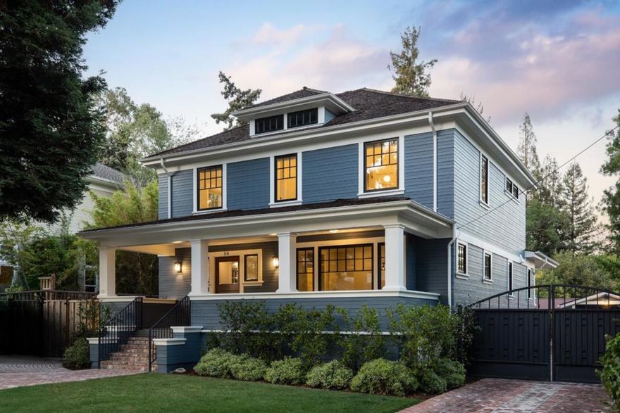 Situated in a quiet Downtown location, this gracious turn of the century home has been transformed into a 21st century retreat in one of the most sought after neighborhoods. The total renovation included lifting the home, adding a full basement, pool, and replacing existing infrastructure. The main house consists of 4 generous bedrooms plus office, and 3.5 baths spanning 3 levels. Custom built-in cabinetry throughout and box beamed ceilings recall period details, while stained glass elements reflect an abundance of natural light throughout the home. Panoramic doors lead to a large back porch overlooking the rear yard, with multiple entertainment areas and outdoor kitchen. The rustic pool house serves a myriad of uses, with panoramic doors, radiant heat and bath. Additional features of the home include;  3,835sf of living space over three levels  High ceilings throughout, with vaulted ceilings on bedroom level  Primary suite featuring true spa bath with marble accents  Surround sound in family room, first floor living area and back porch  Overhead heating at back porch and outside sitting areas  Chefs kitchen featuring Wolf/Sub Zero appliances and signature island  Beverage refrigerators and freezer drawers in kitchen and pool house  Detached garage with Level 2 EV Charging