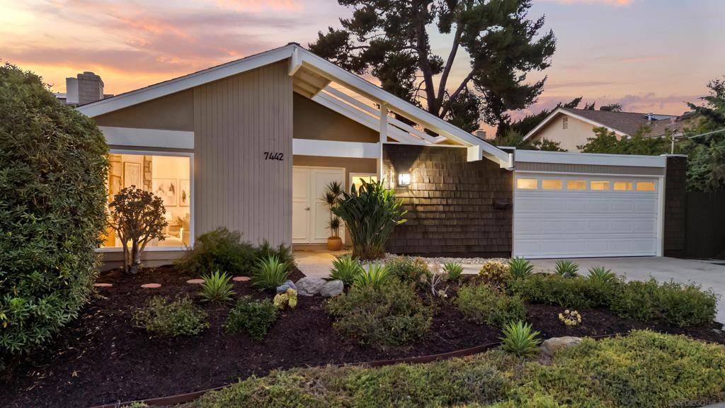 Beautifully updated single-level home in the highly sought-after neighborhood of Allied Gardens, offering a perfect blend of modern upgrades and timeless charm. Recent improvements include all-new dual-pane windows, a new roof, fresh exterior paint, central air conditioning, and luxury vinyl plank flooring throughout. Both bathrooms have been fully renovated from top to bottom with stylish, modern finishes, while the rest of the home features upgraded lighting, designer paint, and mirrored wardrobe doors in each bedroom. The open-concept floor plan includes a spacious living room with a cozy fireplace, a dining area, and an optional fourth bedroom or home office. Three sliding glass doors create seamless indoor-outdoor flow, with the dining area opening to a charming patio featuring built-in bench seating under a trellis—perfect for relaxing or entertaining under the stars. The large lot offers low-maintenance landscaping and a two-car garage with direct access into the home. Ideally located near award-winning schools, parks, hiking trails, shopping, and dining.
