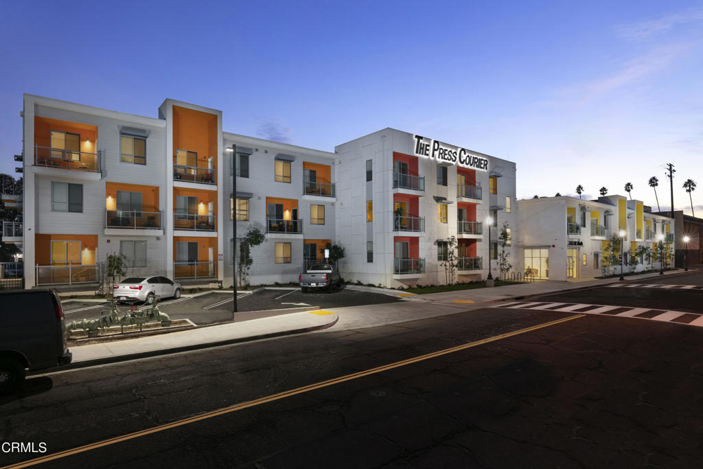 Come live in our quiet community for active, independent seniors! Before being built in 2018, The Press Courier was the largest independent news paper publication in Ventura during the 60's and 70's. Now, The Press Courier Apartments is a luxury apartment complex that boasts private gated parking, secured entry, community room, library, fitness gym, self storage units, private balconies, and free internet! Pet friendly as well. Beautiful unit finishes such as White shaker cabinets, Quartz countertops, and LVP flooring. 1 Bedroom and Studios available now! Ages 55+ only.