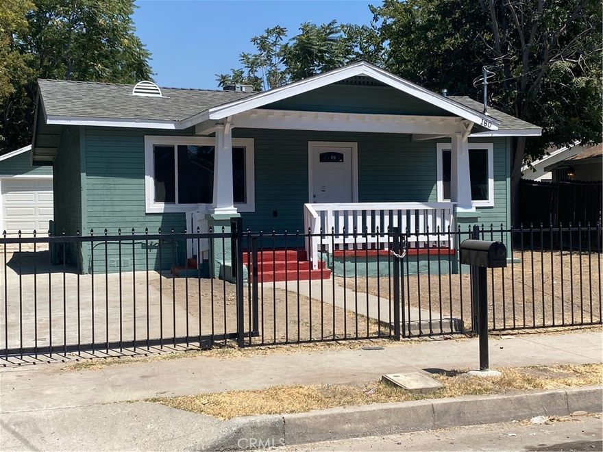 Cute 3BR, 2BA Single Story Home w/ Detached Oversized 2 Car Garage.  Brand New Roof, Central Air and Heating installed. This home has been beautifully remodeled & is perfect blend of modern finishes & endless potential. Upgrades include New Waterproof Laminate Flooring throughout, New recessed lighting, fresh paint inside & out. The kitchen has been renovated w/ contemporary cabinetry, new quarts stone counters, new garbage disposal, new pull out faucet, Bathroom updates include custom built shower, beautiful mosaic tile walls w/ elegant tile design, new vanities, new toilets, all new plumbing fixtures & light fixtures. Perfect FHA Home Must See