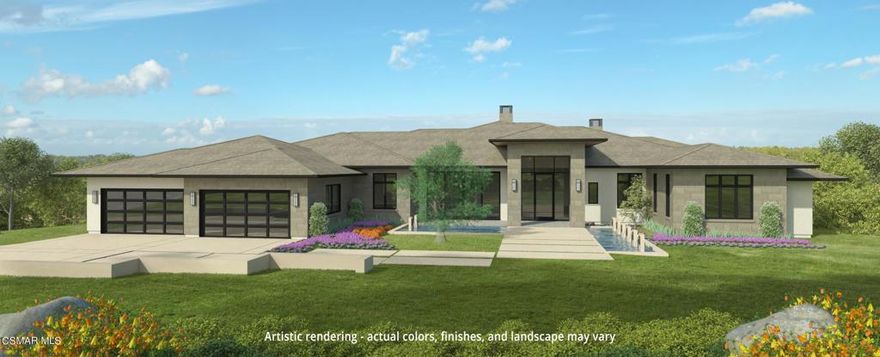 Brand New Luxury Home in the all new gated community, The Estates at North Ranch. Single story Modern Craftsman.