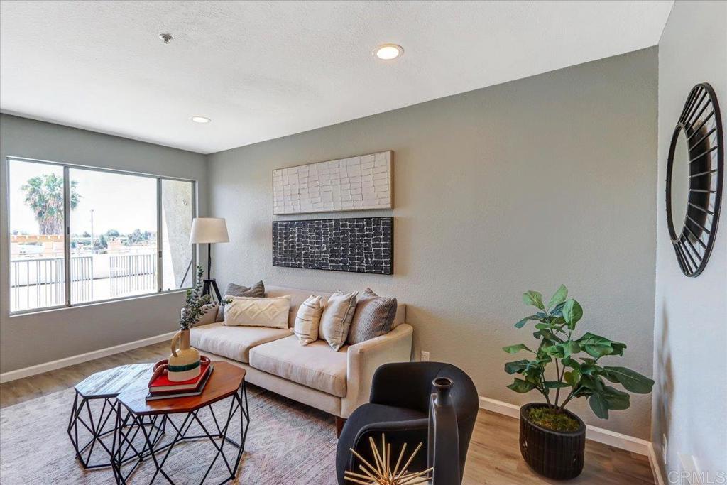 Step into a realm of contemporary elegance with this fully renovated 2-bedroom, 2-bathroom condo nestled in the vibrant heart of Lemon Grove. A masterpiece of modern design, this residence offers a seamless blend of style and functionality. The kitchen, adorned with the latest fixtures and appliances, stands as the heart of this home, inviting you to indulge in culinary delights. The open layout effortlessly connects the kitchen to the living space, creating a welcoming area for relaxation or entertaining guests. Throughout the condo, brand-new flooring enhances the aesthetic appeal while providing a comfortable foundation for daily living. The two bedrooms offer serene retreats, and the updated bathrooms feature a perfect balance of sophistication and practicality. Also has a detached 2- car garage Embrace the convenience of a prime location in the heart of Lemon Grove, surrounded by local amenities, shopping, and dining options. This fully renovated condo presents an opportunity to experience modern living at its finest, making it an ideal choice for those seeking a refreshed and stylish residence in this dynamic community.