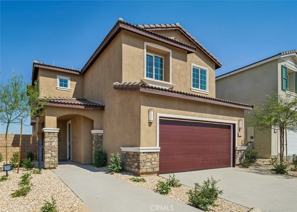 NEW CONSTRUCTION - SINGLE-FAMILY HOMES – NEW COMMUNITY! Welcome to Dawson Pointe at West Creek, an amazing and unique new community located in the city of Victorville. Featuring 168 residences with thoughtfully-designed layouts and energy efficiency in mind, Dawson Pointe at West Creek offers one and two-story homes ranging from 1,310 sq. ft. to 2,260 sq. ft. and up to 5 bedrooms and 3 bathrooms. If you’re looking for a 5-bedroom home offering the convenience of a FULL BEDROOM AND FULL BATH ON THE MAIN FLOOR, look no further than the Residence 2260. This floor plan provides more than enough space to cater to your lifestyle and features a spacious Open-Concept Great Room, Dining and Kitchen space, perfect for entertaining and coming together. Open the sliding doors adjacent to the Dining Area to extend the entertaining outside to your nicely sized back yard. The Kitchen showcases stainless-steel appliances including cooktop, oven, dishwasher, and microwave/hood, granite kitchen countertops, and large Kitchen Island for meal prep and extra seating. The Main Floor Bedroom is perfect for guests or can double as a home office, craft space and more. The second floor features a very large Loft, spacious additional bedrooms, a full bath with dual sink vanity and conveniently located laundry room. The Primary Bedroom and Bathroom are situated away and feel like a Retreat, with a spacious bedroom area, plus bathroom with large, walk-in shower and closet. Among the other features and finishes, homeowners will appreciate the unparalleled peace of mind in owning America’s Smart Home, Home is Connected. The Home is Connected package offers devices conveniently controlled though one application to stay connected to Home around the clock.