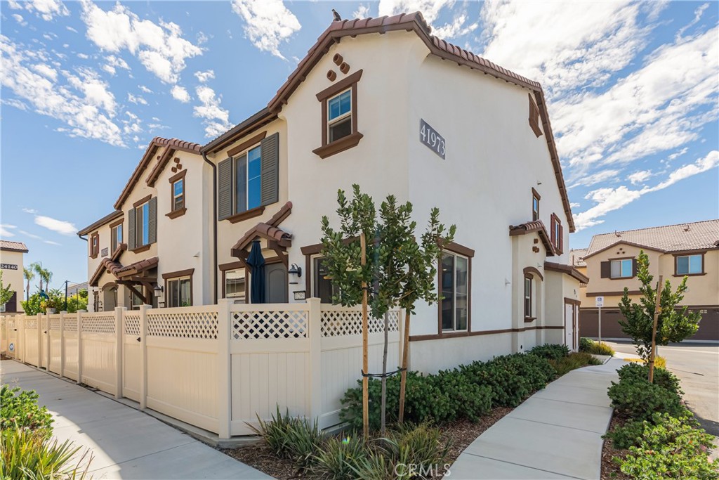 Welcome to this beautifully maintained 3-bedroom, 2.5-bath condo, built in 2021 and offering 1,472 sq ft of comfortable and modern living space. Step through your private patio entrance into a freshly painted interior featuring a beautiful kitchen with stainless appliances, granite counters and upgraded cabinets. This open concept main living area has luxury vinyl plank flooring and a thoughtfully designed layout ideal for both relaxing and entertaining.
Upstairs, you’ll find plush carpet in the bedrooms, LVP flooring in the bathrooms, and a convenient separate laundry room. The primary suite includes a spacious ensuite bath and ample closet space. Energy-efficient features like a tankless water heater, whole house fan, and solar panels keep utility costs low year-round.
Enjoy direct access to your 2-car garage with built-in storage, perfect for keeping everything organized. This desirable community offers great amenities including a sparkling pool, playground, and beautifully landscaped grounds.
All this and just minutes from charming Old Town Murrieta, shopping, dining, and award-winning local schools—don’t miss this move-in ready gem!