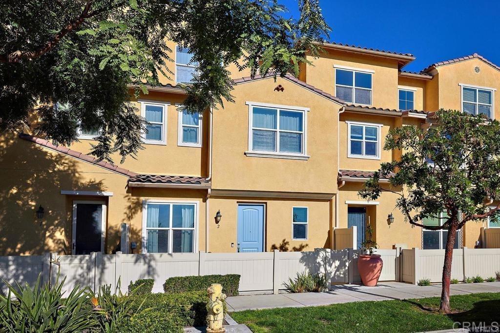 Welcome to your dream home in the highly desirable Village of Montecito/Tosara in Otay Ranch. This beautifully upgraded 5-bedroom, 3.5-bathroom townhome offers approximately 2,342 sq. ft. of spacious, functional living. Located directly across from the upcoming community park, this home is perfectly positioned in a family-friendly neighborhood with access to resort-style amenities, including pools, parks, walking trails, and a clubhouse. It’s also just minutes from top-rated schools, Otay Ranch Town Center, dining, shopping, and major freeways. Inside, the home features laminate flooring throughout, a bright open-concept layout, and a modern kitchen with granite countertops, a walk-in pantry, and Samsung stainless steel appliances—including the refrigerator. The flexible third-floor loft is fully equipped as a custom home theater valued at over $10,000, making it perfect for movie nights, entertaining, or converting into additional bedrooms, a game room, or a man cave. The expansive primary suite includes a walk-in shower, oval soaking tub, and dual vanities, providing a relaxing retreat. Additional highlights include a private fenced front patio, an upstairs laundry room with washer and dryer included, and a fully paid-off solar system for long-term energy savings. With its ideal location, thoughtful upgrades, and versatile floor plan, this home offers everything your family needs to thrive in one of Chula Vista’s most sought-after communities.