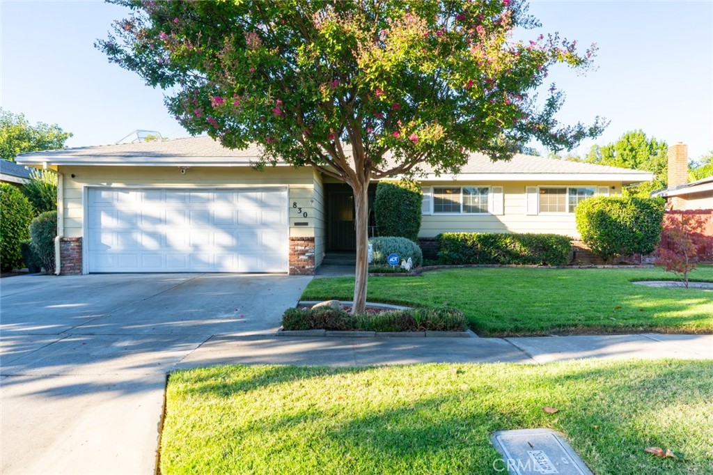 Charming home located in North Merced, this 1965 residence blends classic appeal with modern comfort. Offering 3 bedrooms, 2 bathrooms, and 1,514 square feet of living space, the home rests on a spacious 7,475 square foot lot in a desirable neighborhood near schools, shopping, and restaurants.
The kitchen is the heart of the home, featuring tile countertops, custom pull-out cabinetry, and a thoughtful design that combines style with convenience. A standout feature of this home is the unique two-sided fireplace, offering an open-hearth design on one side and a wood-burning stove on the other—perfect for cozy evenings and a warm, inviting atmosphere. The open layout enhances the flow throughout, making it ideal for both everyday living and entertaining.
Step outside to a backyard retreat designed for relaxation and enjoyment. A covered patio overlooks vibrant landscaping and mature fruit trees, including lemon, orange, and guava pineapple, creating the perfect setting for gardening, outdoor gatherings, or simply soaking in the California sunshine.
With its classic charm, distinctive fireplace, and inviting outdoor space, 830 Brookdale Drive is truly a gem. Don’t miss the opportunity to make it your new home.
