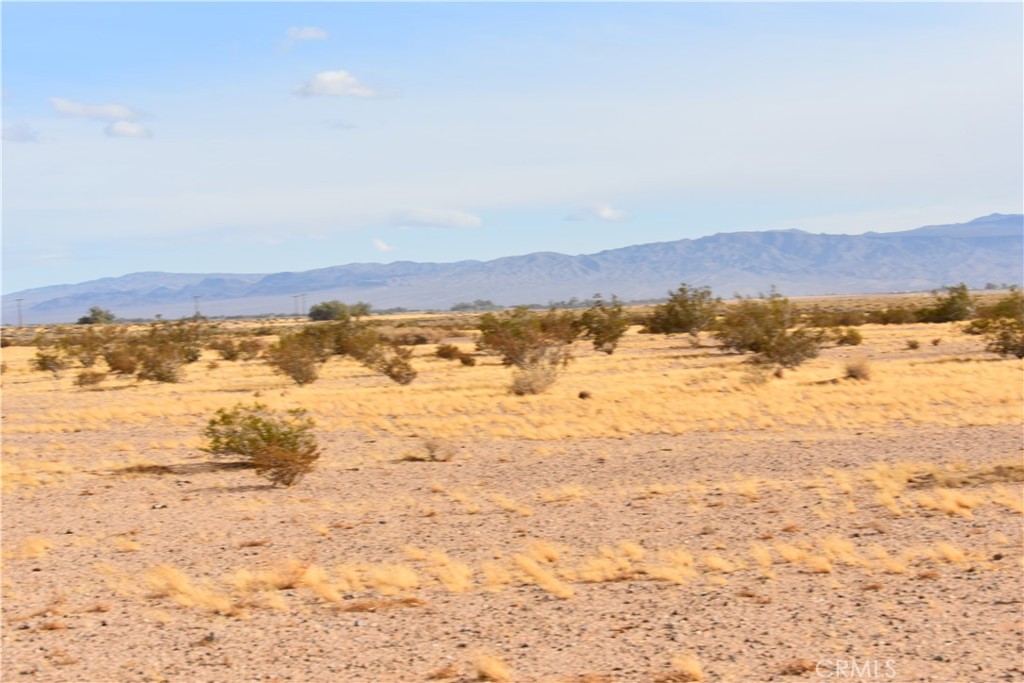 This 10 acre parcel appeals to all desert lovers! Sun, sand and sky!, it has it all. Located East of the 395 Hwy and West of the desert community of The Silver Lakes Home Owners Association this parcel is an opportunity for the savvy land owner!