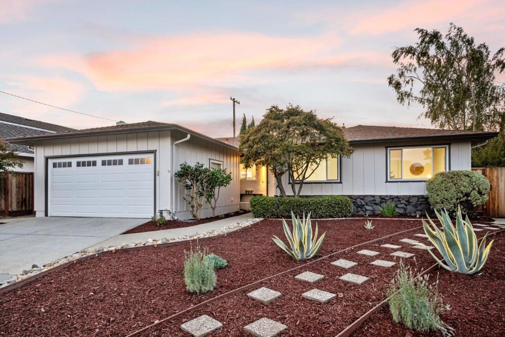 A rare newly-remodeled (with permits) single level home tucked in one of the quietest and most-coveted pockets of one of Santa Clara's most in-demand neighborhoods, Killarney Farms. This professionally remodeled east-facing single family home has been lovingly maintained and improved by the same family since its construction and is located just a short walk from two of the most in-demand schools, Sutter and Millikin (9/10 and 10/10 test scores rankings, respectively), a short bike ride from Apple, and an even shorter drive to Nvidia. Large dual living areas, an expansive kitchen with upgraded cabinetry and new quartz countertops, two spacious bathrooms, immaculate oak floors, in-ceiling LED lighting, and dual pane windows throughout. Ideal for multi-generational living with privacy afforded by the separate family and living rooms and ample room for a home office and for entertaining both inside and out. Centrally located just a short drive from Silicon Valley's major employers, a multitude of dining and retail options at nearby Santana Row and Valley Fair, and multiple major commute routes (880, 280, and 101), swing by a Saturday or Sunday open house to experience the warmth, character, and pride of ownership shown in this home and neighborhood.