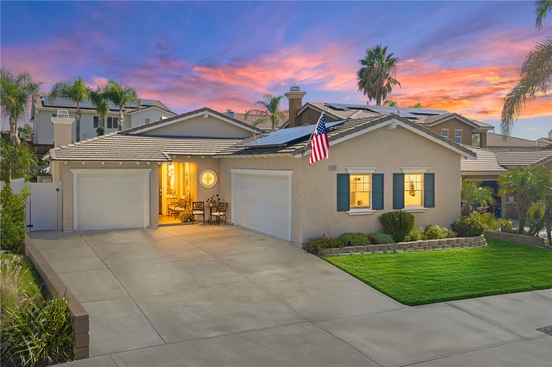 JUST LISTED! Welcome to your single-story pool home in the heart of Murrieta’s highly desirable Copper Canyon community! This beautifully maintained, move-in ready home offers a spacious open-concept layout with guest bedrooms on one side and a private primary suite on the other. Vinyl luxury plank flooring throughout, neutral paint. The upgraded kitchen features granite countertops, refreshed cabinetry, and a large island that opens to the family room filled with natural light—perfect for gatherings and everyday living. Step outside to your private backyard retreat complete with a sparkling pool, retractable patio cover for sun or shade, turf and concrete hardscape for low maintenance, and a built-in BBQ ideal for entertaining. The terraced slope provides extra privacy. The primary suite includes a large walk-in closet with custom built-ins and sliding door access to the backyard for morning coffee by the pool or a relaxing evening dip. Additional highlights:4 bedrooms, 2 bathrooms, a 3-car garage with epoxy floors and extra storage, Whole-house fan, Dog Run, Leased solar system (fully paid off and maintained by Sunrun) Separate solar for pool heating!  Located within walking distance of Cole Canyon Elementary and close to parks, shopping, and restaurants! This home offers the perfect blend of comfort, privacy, and the Copper Canyon lifestyle.  Did I mention NO HOA??  Schedule your private tour today!! Just in time for the Holidays!