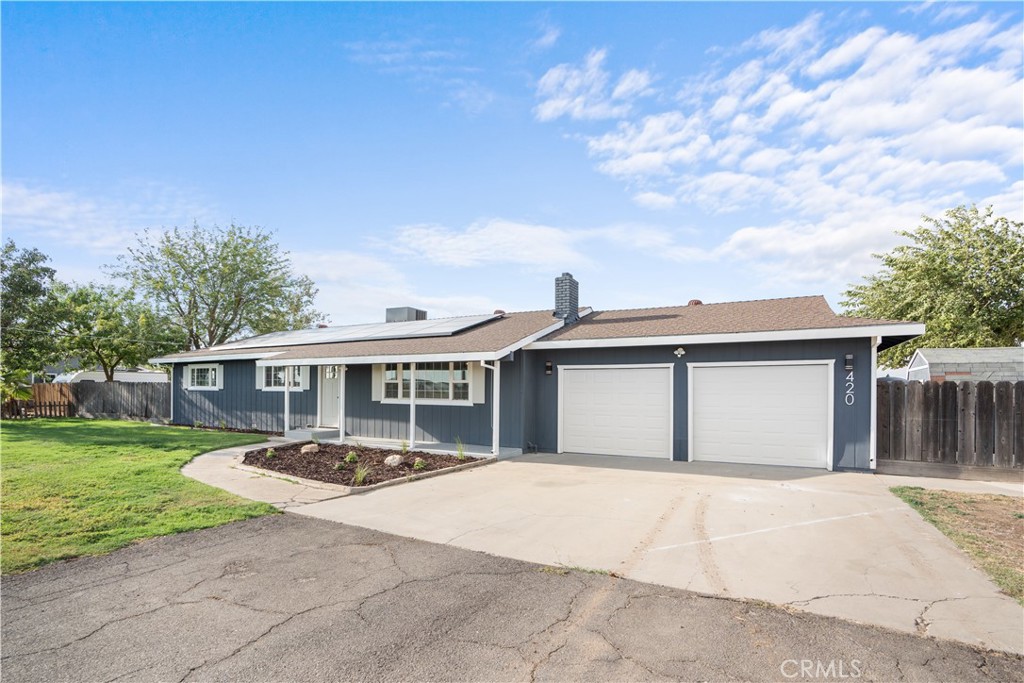 Seize a rare opportunity at 420 East Bellevue Rd—a home where country serenity meets city convenience. This designer-renovated gem welcomes you with fresh modern finishes, luxurious LVP flooring, and a breathtaking kitchen with two-tone cabinetry and Calacatta quartz. Every inch, from the full-wall backsplash to the stylish bathrooms, is crafted to impress.
But the magic doesn’t stop indoors. Step outside to your sprawling acre of possibilities: a newly replastered pool, a sandy volleyball court for endless fun, and a cozy fire pit perfect for evening gatherings. With room for horses, a future ADU, or your own custom shop, this property is a canvas for your dreams.
Best of all, you’re just minutes from UC Merced, Lake Yosemite, and El Capitan High, offering a unique blend of peaceful country living with unbeatable city access. Don’t miss your chance to own this one-of-a-kind retreat that truly offers the best of both worlds!