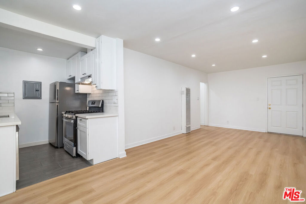 This charming unit offers a perfect blend of comfort and convenience in a desirable location. This 1 bed, 1 bath apartment nestled within a 12-unit building boasts hardwood floors throughout and a newly renovated kitchen and bathroom. Situated in prime West LA & conveniently located near the 405 freeway, this location offers easy access for commuters with a plethora of dining, shopping, and entertainment options just minutes away. Laundry on-site in designated laundry room & 1 assigned parking space.