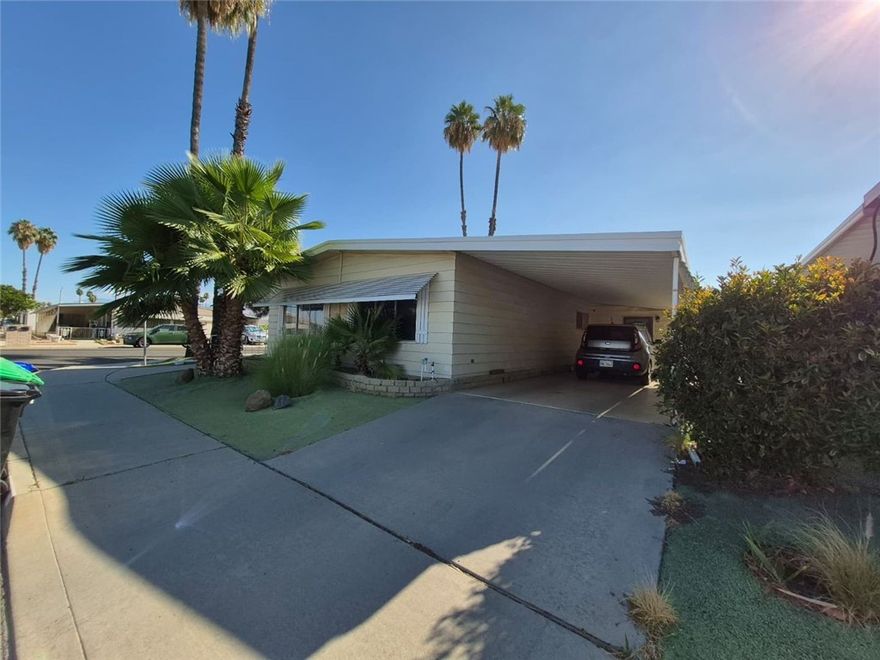 Welcome to your new rental home in the vibrant 55 and over community in Hemet, CA. This home boasts two spacious bedrooms and two full bathrooms, perfect for comfortable living. The large backyard is a standout feature, offering ample space for outdoor activities or simply enjoying the beautiful California weather. This home is not just a place to live, it's a lifestyle. It's a place where you can enjoy the company of like-minded neighbors, engage in community activities, and truly make the most of your golden years. Experience the perfect blend of community, comfort, and convenience in this new rental home.