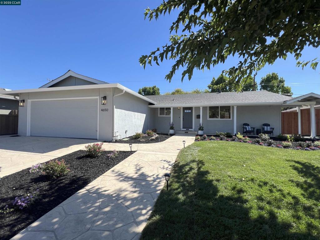 Welcome to a stunning single-story completely remodeled Home!!! Located in one of the most sough-after neighborhoods in Concord. Fully turnkey ready and thoughtfully renovated, this home features a light-filled open floor plan with high-end finishes throughout!!The Kitchen has been completely remodeled with top-of-the line appliances, modern cabinetry, and elegant finishes!!! Perfect for entertaining or daily living. New flooring throughout, fully updated bathrooms with custom tile work. And recessed lighting that enhances the home and also has a New Roof!!! Enjoy spending time outside with the new beautifully landscaped backyard featuring new cement work ideal for gatherings, summer relaxation with family and friends. Located near top-rated schools and local amenities. Too many upgrades to list-come see it in person to appreciate all that it has to offer!!!!