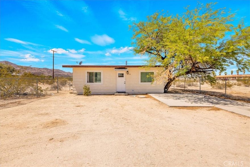 Updated and move-in ready, this 2-bedroom, 1-bath home in Twentynine Palms offers a smart layout across 780 square feet of living space. Set on a 6,642 square foot lot, the property provides just enough room for outdoor enjoyment while remaining easy to maintain. Recent improvements bring a fresh, clean feel to the interior, making it a great option for first-time buyers, long-term investors, or those looking for a weekend getaway.

Located minutes from the east entrance of Joshua Tree National Park, this home is close to hiking, climbing, and stargazing opportunities that draw visitors from around the world. The nearby Farmers Market, Tortoise Rock Casino, and events at the historic Smith’s Ranch drive-in offer unique local flavor. With a growing arts scene and new businesses opening downtown, Twentynine Palms continues to evolve as a vibrant desert destination.