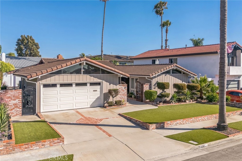 Rare single level (no steps) - pride of ownership 3 bed 2 bath remodel home. Only 1 owner and the property was the former builder model for the entire tract. The owners were meticulous in maintaining upgrading and improving this beautiful harbor close residence. From the manicured Xeriscape landscape front yard though the gated private entry court yard you will enter a double door entry to a large open living room with huge fixed picture windows. The kitchen has been completely remodeled with large granite island, sit-up dining, built-in appliances, Fieldstone custom cabinetry. The property features new Anderson dual glaze windows and slider package and high-end luxury plank vinyl and low voltage recess lighting throughout. The living and formal dining rooms feature a dual fireplace (fire and ice). The master bedroom and master bath have been reconfigured and now includes a large his/her walk-in closet, mirror wardrobe doors, huge stall shower and a multi-jetted tub. New "AC pro double split HVAC system with all new ducting. Pull down ladder for full attic access. Look closely and you will see more details such as all new cement flatwork in the driveway, side and rear yards. The rear yard is a open canvas with a new vinyl / aluminum patio cover and topiary landscaping with succulent low water utilization. Small boat/wave runner RV potential at side yard. Ring door bell outside lights with security cameras included. Enjoy the harbor lifestyle where neighbors are neighborly and kids can walk to Harbor View Elementary.