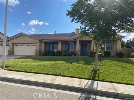 Upgrades galore! Located in the sought-after New West community is this 5 bed, 3 bath single story home with 3 car garage and RV access. Newer interior paint. Inside boasts an open floor plan with fresh paint, tile, and luxury vinyl plank flooring throughout: formal living and dining rooms, family room with fireplace. The spacious primary bedroom has a walk-in closet. The beautifully remodeled ensuite bathroom features a dual vanity and a walk-in shower. Remodeled guest bath, laundry room with utility sink, and closet. The sprawling backyard features lush landscaping, a covered patio, and, a garden area. Conveniently located near schools, shopping, dining, and hiking trails.