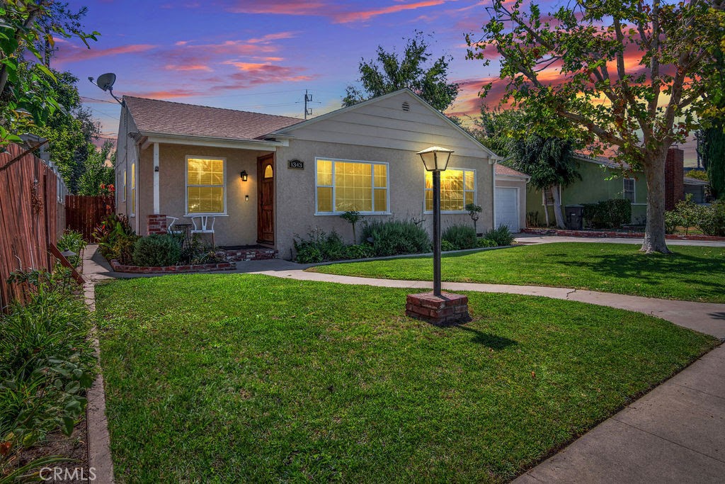 Welcome to your new home in the heart of Burbank! This 3-bedroom, 2-bath gem offers a bright kitchen, formal dining room, and a living room with recessed lighting and crown molding. A versatile den adds extra space for an office, playroom, or lounge. Step outside to your private backyard oasis with fruit trees, a covered patio, and plenty of space to entertain. You’ll also enjoy a two-car garage plus driveway parking for up to three additional cars, and a separate storage area in the backyard that can double as a workshop perfect for hobbies or extra organization. Automatic sprinklers keep the yard beautiful year-round.
Located close to schools, shops, restaurants, studios, and entertainment, this home is clean, move-in ready, and waiting for you!