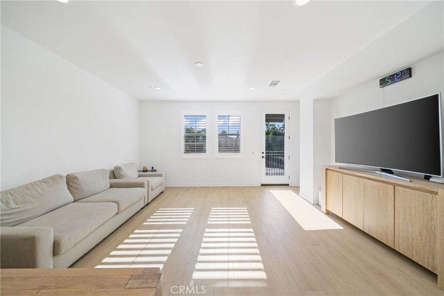 This stunning tri-level townhome, hidden in the quietst area of Claremont’s highly sought-after Docente community, was built in 2024 and offers sun-filled, stylishly upgraded, move-in ready living. With 3 spacious suite style bedrooms and 3.5 luxurious bathrooms, the home perfectly blends modern elegance with smart functionality. The open-concept living and dining area is bathed in natural light, showcasing sleek quartz countertops, designer cabinetry, warm wood flooring, and premium Samsung appliances, all opening to a breezy private balcony. Designed for today’s lifestyle, the layout features two upstairs primary suites with walk-in closets and spa-like en suite baths, plus a private first-floor guest suite—ideal for visitors or multi-generational living. Enjoy one of the largest gated patios in the community, perfect for relaxing or entertaining, along with a built-in tech center for remote work or study. Additional upgrades include solar panels, smart home features, energy-efficient systems, and an upgraded garage with epoxy flooring and custom cabinetry. Located in a vibrant neighborhood with top-rated Claremont schools, this home offers the ultimate in comfort, style, and convenience. Don’t wait—this rare opportunity won’t last long! Schedule your private tour today!