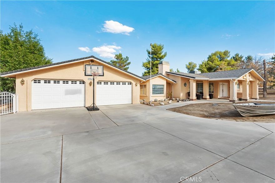 Welcome to this spacious and unique Phelan home offering approximately 2,630 sq ft of living space (per seller) on 1.1 acres of usable land. The main residence features 4 bedrooms and 3 bathrooms, plus a massive family/entertainers’ room complete with its own wood-burning stove and convenient kitchenette—perfect for gatherings, guests, or multi-generational living.



Car enthusiasts will love the oversized drive-through garage with space for up to 8 vehicles (per seller). This garage includes doors at both the front and back, allowing you to easily pull cars, boats, or recreational vehicles straight through, and it also has its own bathroom for added functionality. Outdoors, enjoy two gazebos, a dog run, and additional contracted spaces designed for leisure and entertainment. The property is enhanced with solar panels, offering energy efficiency and long-term savings. Solar Panels



Located in a desirable Phelan neighborhood, this property may qualify for USDA financing, making it even more appealing. With plenty of space indoors and out, this home combines comfort, functionality, and lifestyle. Don’t miss this rare opportunity!