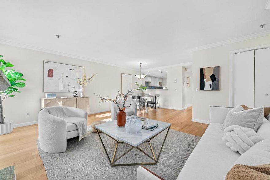 Bright, calm, and move-in ready in the Cupertino High area. Tucked in a serene interior setting away from street noise, this turnkey home features two balconies and a rare 2-car tandem garage with a dedicated storage room. Fresh finishes throughout: quartz and stainless kitchen, refreshed bath with shower over tub, recessed lighting, wet bar, and in-unit laundry. Enjoy Cupertino Waterfall's resort vibe with a pond, pool, and spa/hot tub. Close to Apple Park, Main Street, the library, parks, and De Anza College, with quick routes to 280, 85, De Anza Blvd, and Lawrence. HOA includes garbage, roof, insurance, and common-area maintenance. Buyer to verify.